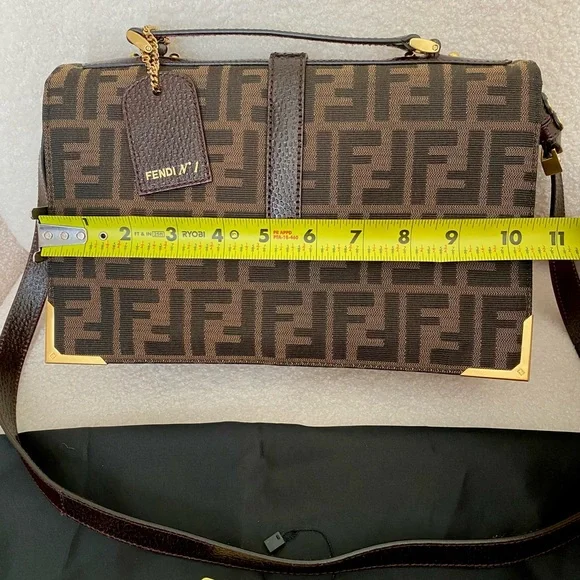 Fendi Zucca Print Classic No.1 Mesenger Bag in Canvas.  In great condition. - Picture 12 of 16